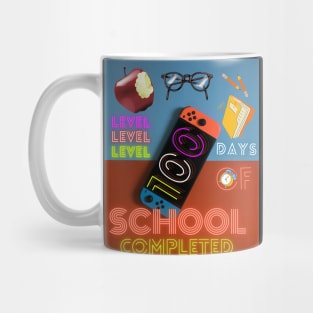 level 100 days of school copleted Mug